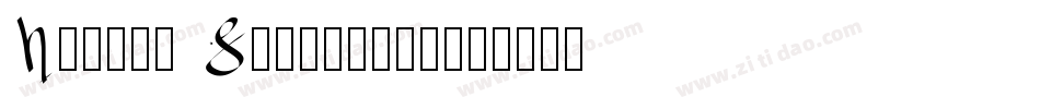 Harris Signature字体转换